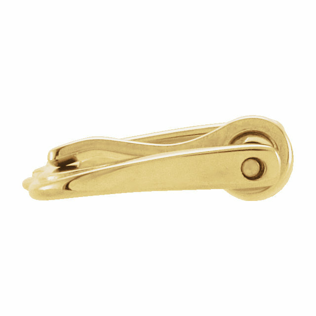 14K 18K Solid Yellow/White Gold or Silver Designer Wingtip Watch Buckle 10-16mm