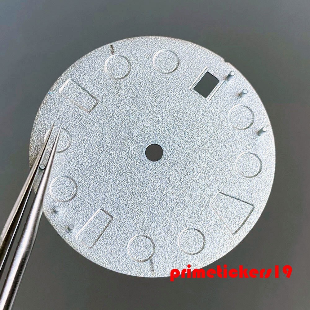 29mm Automatic NH35 Watch Dial+Hands Sky Blue Matte Face Gradient Color Date