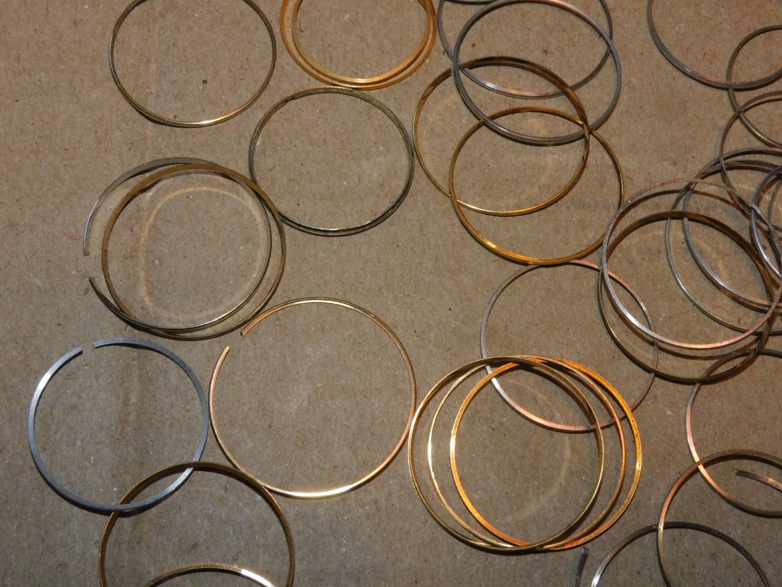 Lot of Watch Bezel Rings Wristwatch Gold Silver Plate Scrap AS IS Parts Project