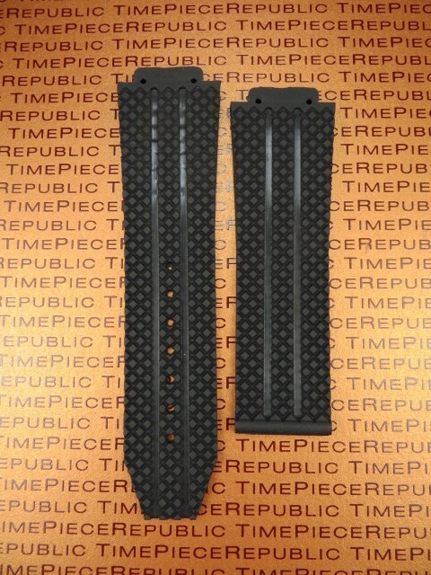 New HUBLOT Rubber Strap Black Stripe Watch Band Big Bang 44mm 44.5mm Big Bang Z1