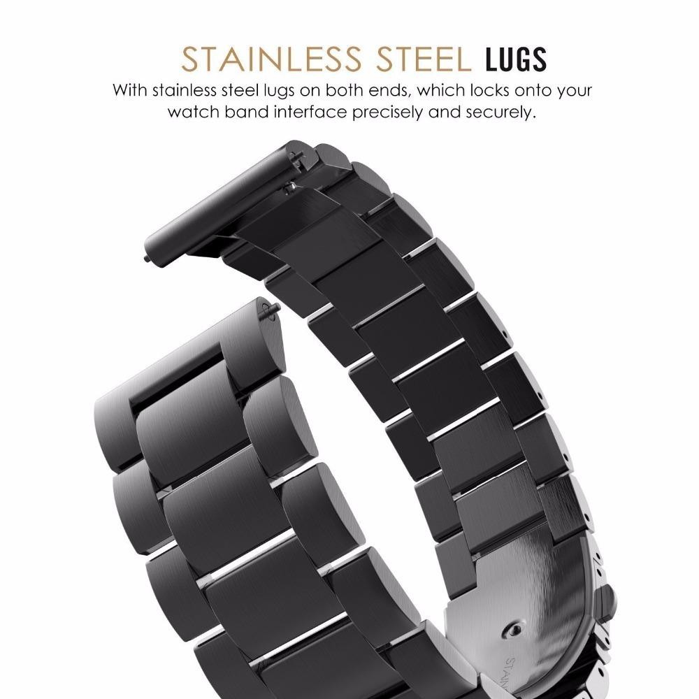 22mm Stainless Steel Strap for Omega X Swatch Moonswatch Metal Wrist Watch Band