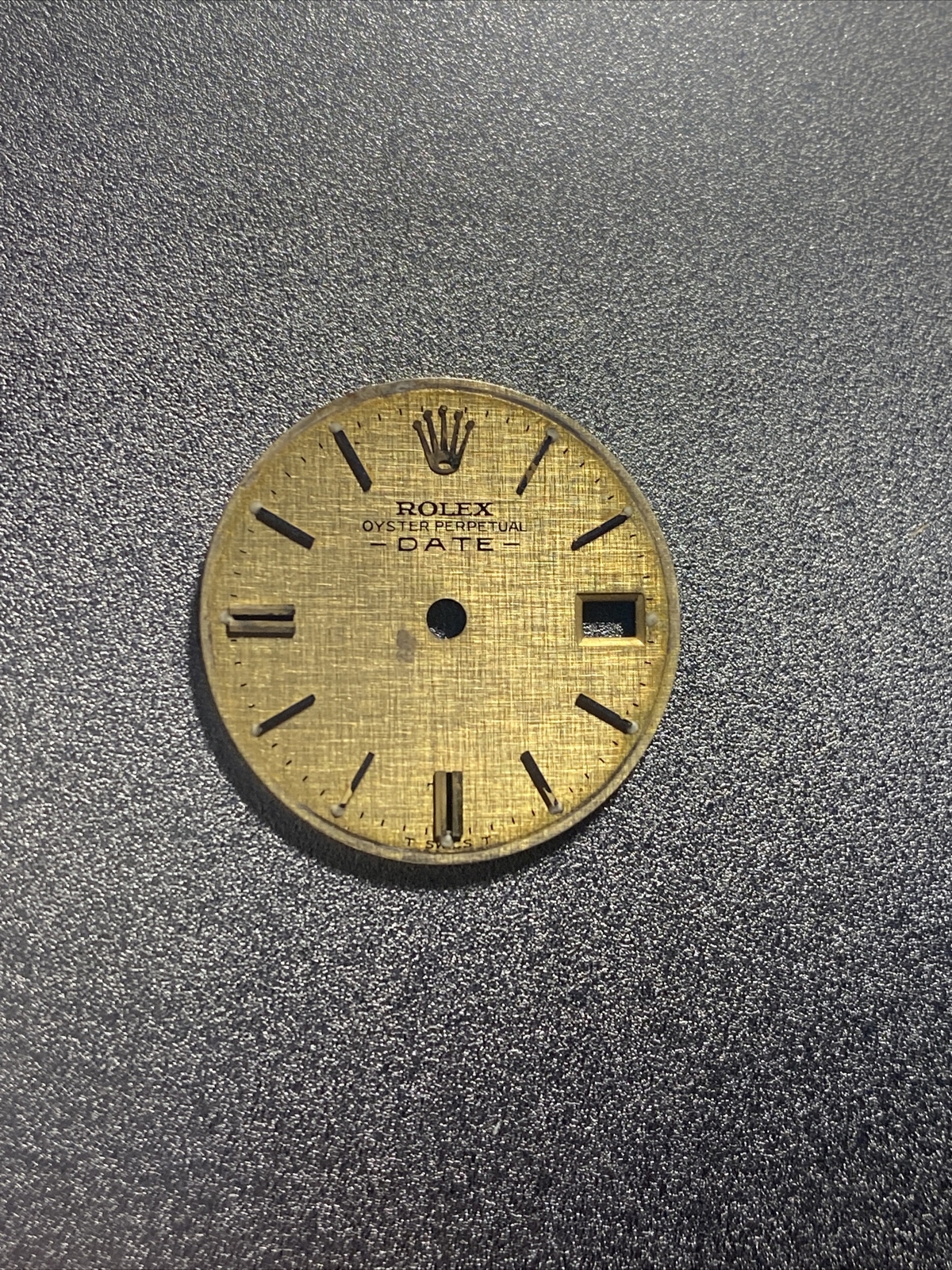 Refinished Linen Stick Markers Dial TT Lady Date 6917 6517 6916 6516 HAS DAMAGE