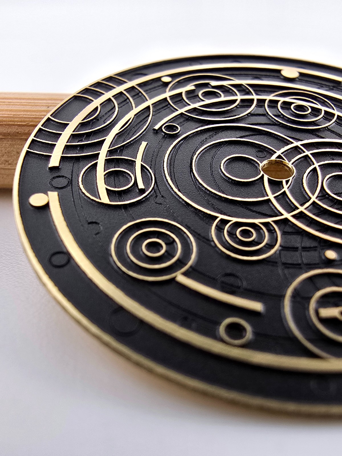 Custom-Made Laser Engraved Watch Dial | Black Rain – Order any designsize
