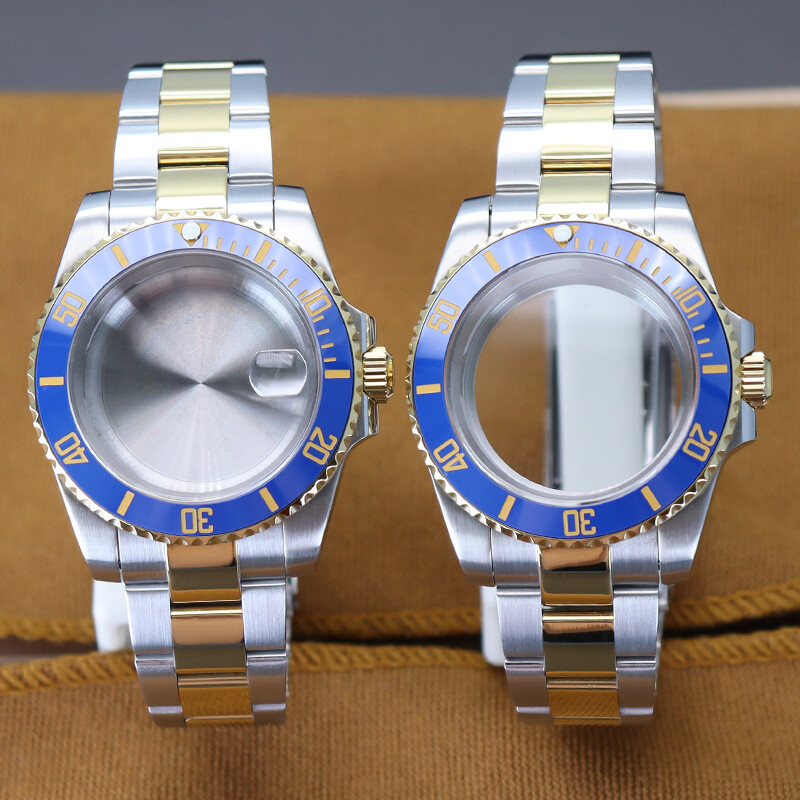 40mm diver Watch Cases 904 Strap Sapphire For Seiko Nh35 Nh36 nh38 Eta2824 8215