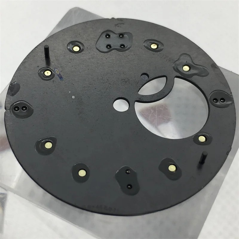30.8mm Black/White/Blue Water Ripple Skeleton Dial and Hands for NH39 Movement