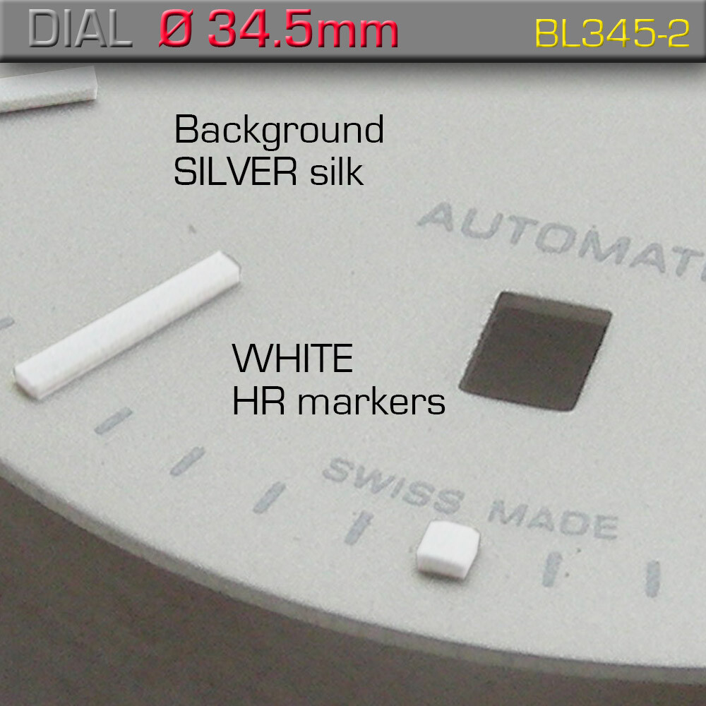 DIAL, ETA 2824-2 + SW 200, Ø 34.5 MM, DATE 6, BLACK + WHITE