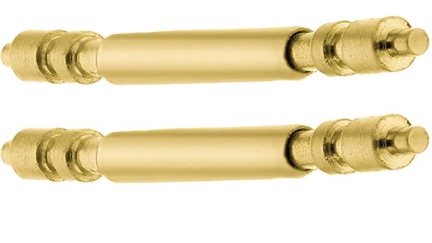 2pcs gold color spring bar pins (FITS) Rolex 18238 President Day Date 22mm