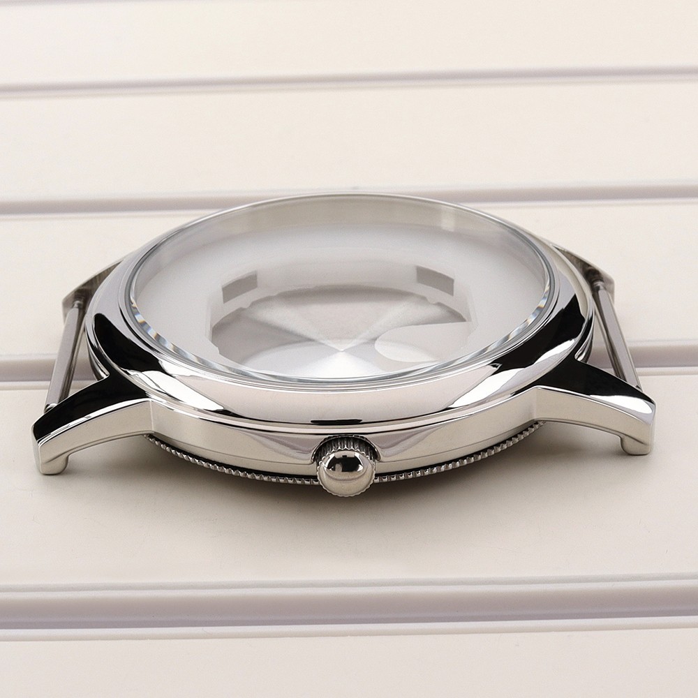 43.3mm Diver Watch Case Silver Golden altiplano Style 10ATM For Miyota 1L45/GM10