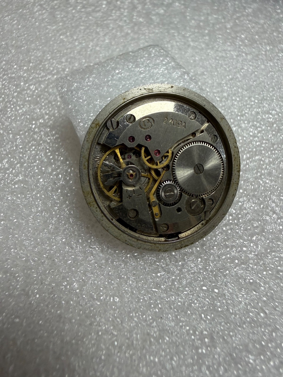 Watch Movement USSR Vostok 2409A + Dial (Modified, Seiko Logo) Parts
