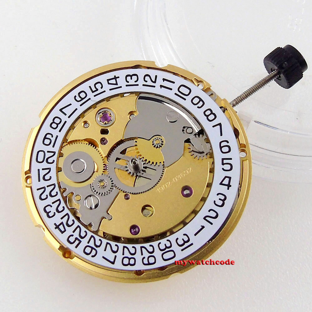 25 jewels 28800 bph golden PT5000 automatic movement replacement eta 2824-2