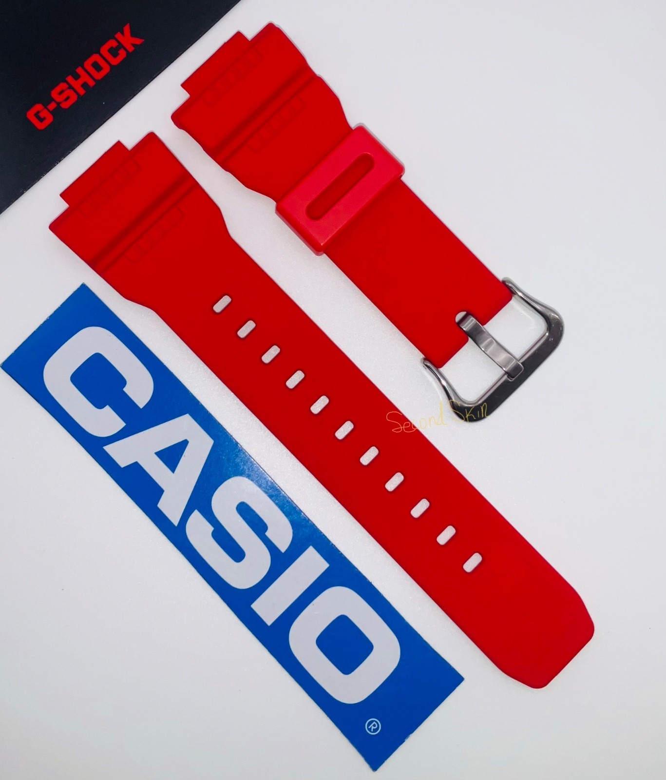 Genuine Casio G-Shock Red Watch Band Rubber Strap G-7900A-4 G-7900