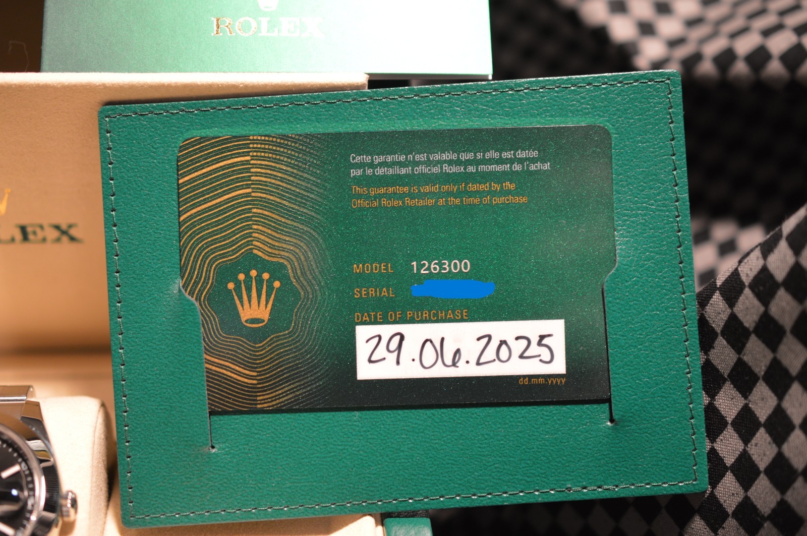 2025 Rolex Datejust 41mm Black Dial 126300 Full Set.