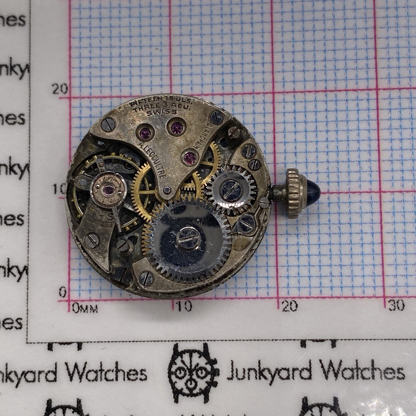 Blancpain A.LeCoultre Watch Movement Repair Parts Watchmaker 15 Jewels Swiss