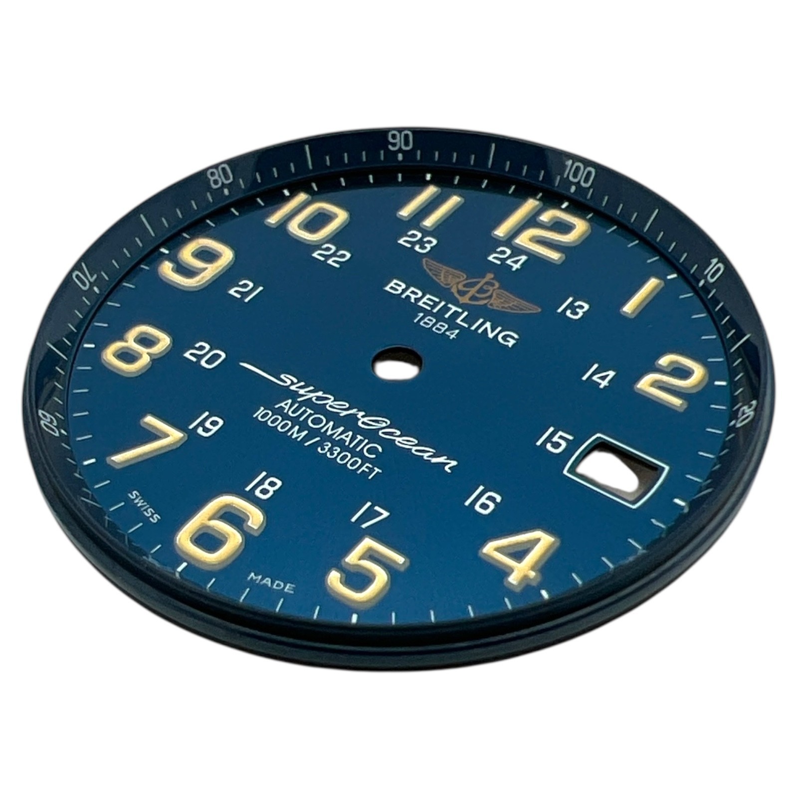 Genuine Breitling Superocean 42mm Arabic Dial Blue A17360