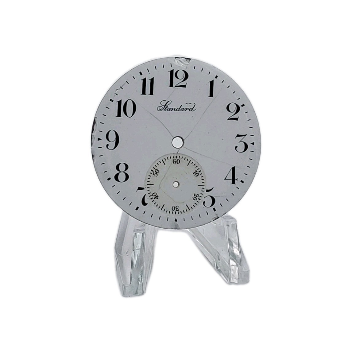 Standard 37.2mm Sunk Enamel Pocket Watch Dial Only 1345