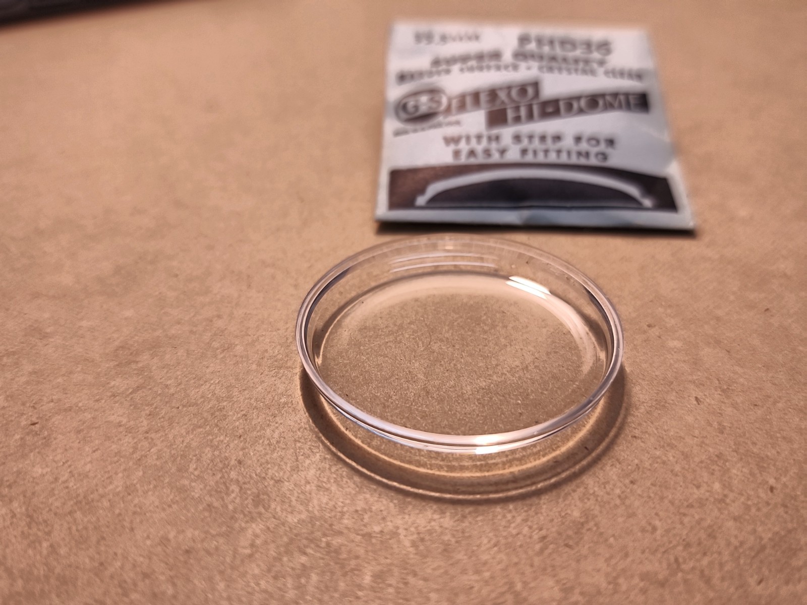 Vintage NOS GS Flexo Hi-Dome PHD 36 35.5mm Wristwatch Crystal