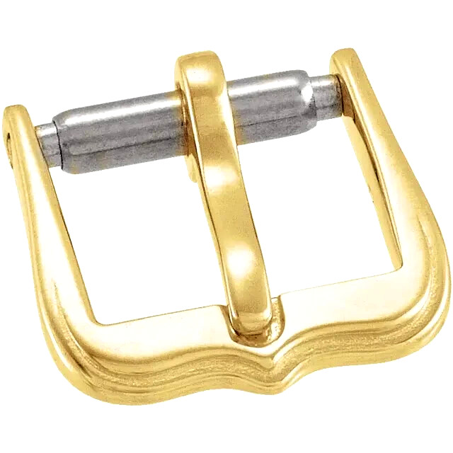 14k Gold Watch Band Buckle White or Yellow Gold Designer 8mm-16mm