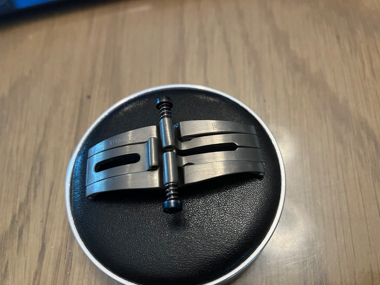 Ulysse Nardin Watch Titanium Push Button Deployment Clasp Part / Hinge