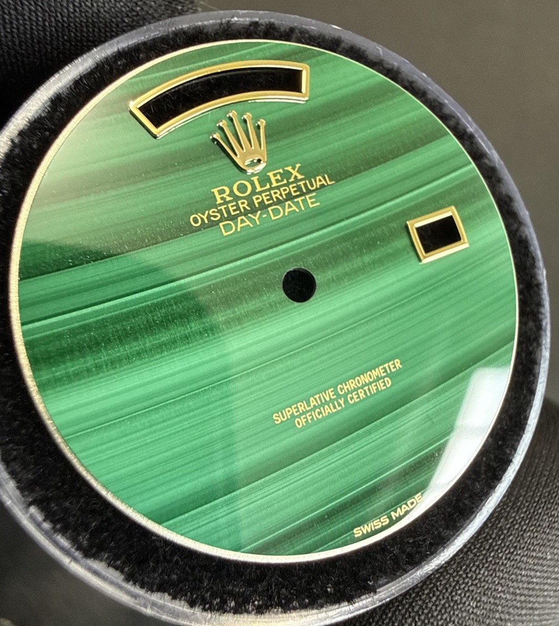 Rolex DayDate 36 Custom Malachite Stone Dial For Ref. 18238-18038-118238