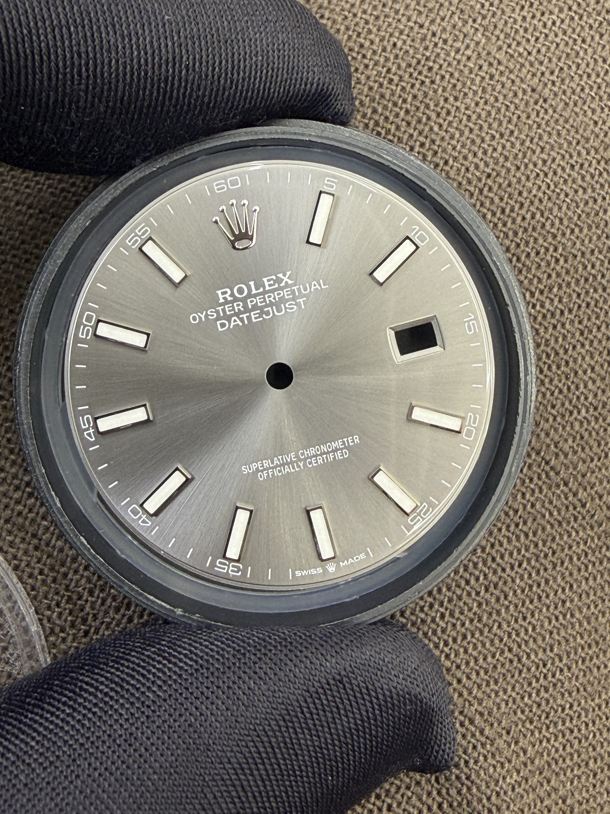 Rolex Datejust 41mm Gray Index Dial ref#126334 Genuine Original Factory