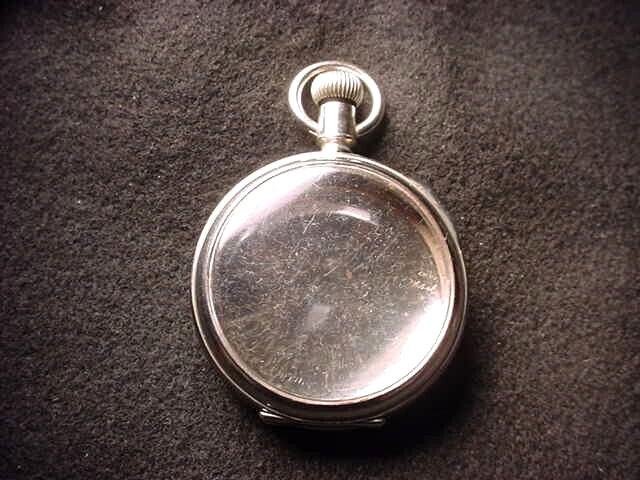 18 SIZE OPEN FACE LEVER SET CASE VERY NICE NICKEL CASE!! #204