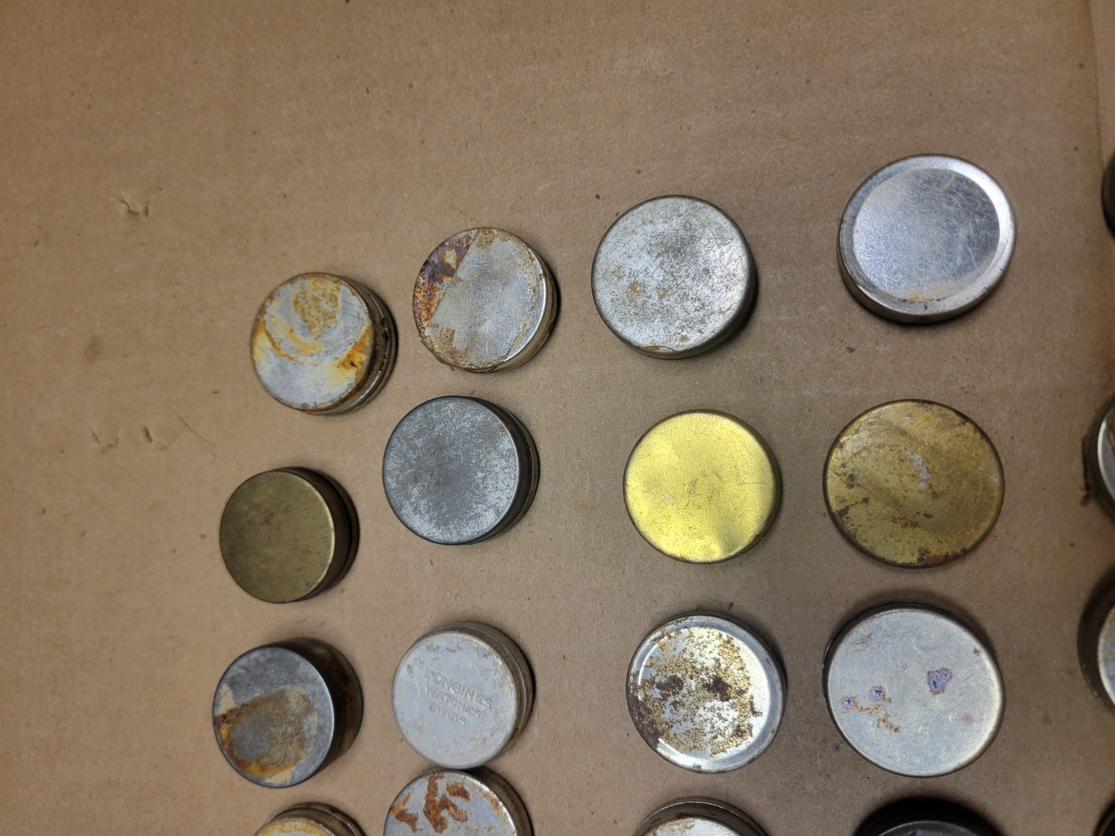 42 Watchmaker Tins for Parts or Movements Complete with Lids 1 1/4” Wide LT4