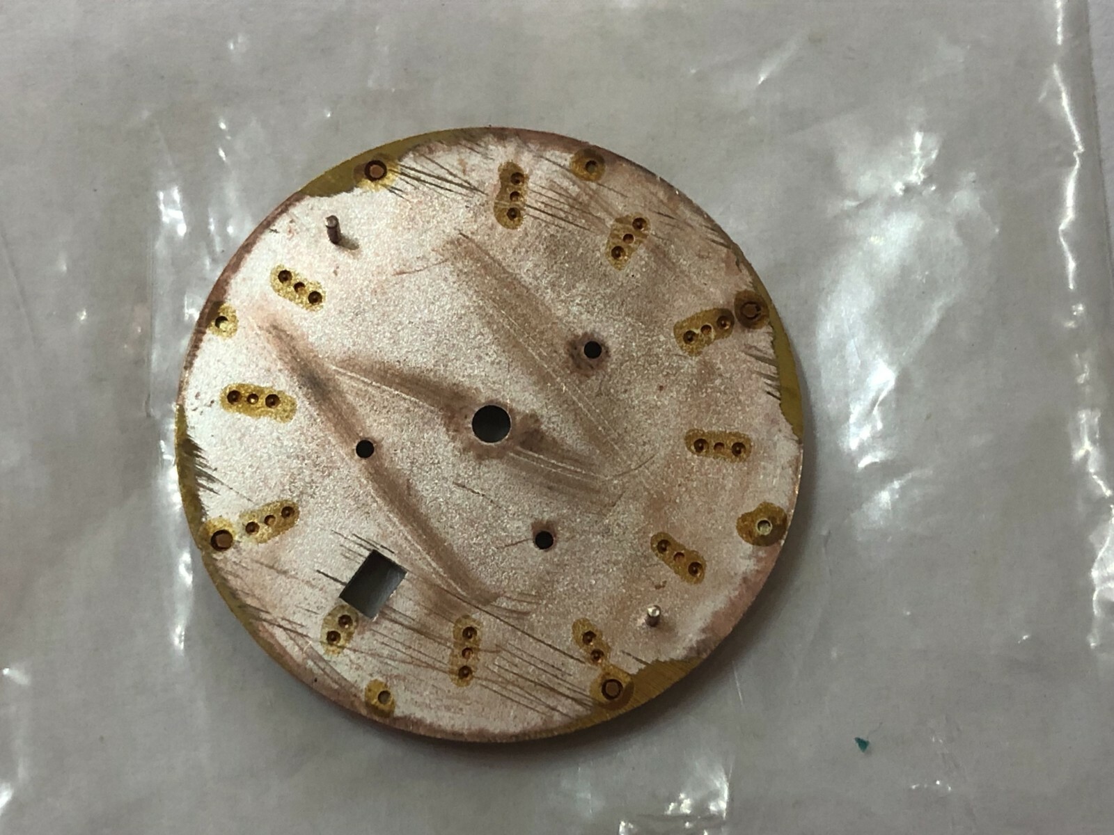 SPARE PARTS ACCESSORY PHILIP WATCH CARIBE CHAMPAGNE CHRONO WATCH DIAL.