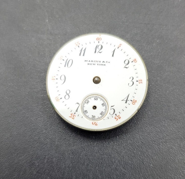 Rare Marcus & Co New York Watch Movement Agassiz For Repairs 23mm