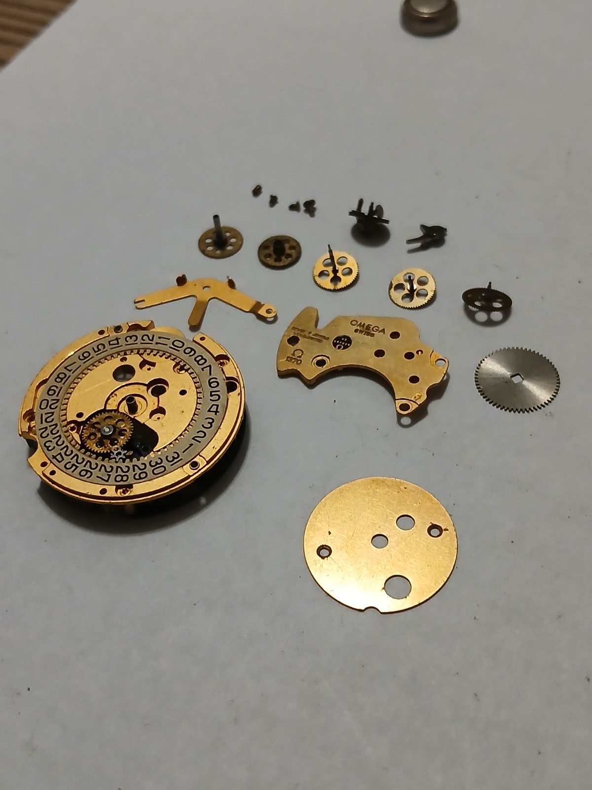 Vintage Omega Seamaster Quartz Movement Calibre 1370 For Spares Parts Or Repairs