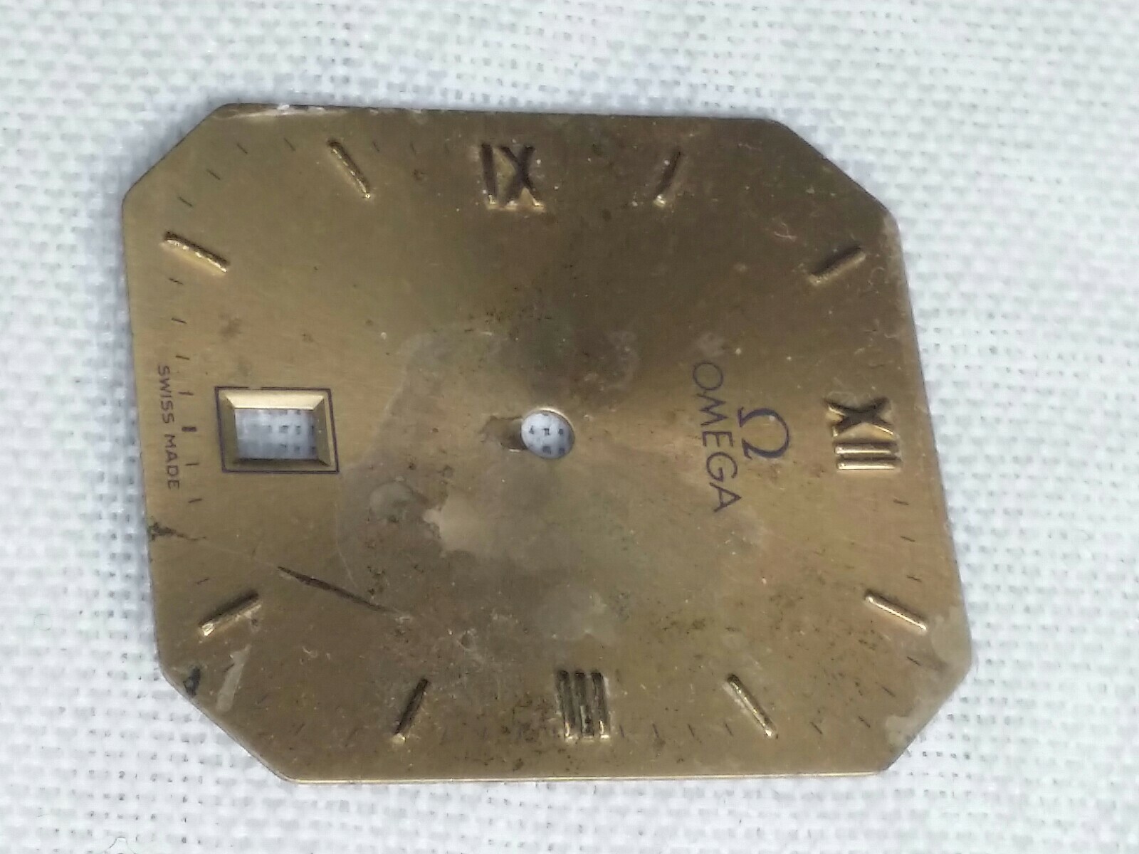 vintage OMEGA 23.9 x 21.4 mm Dial watch parts part swiss made