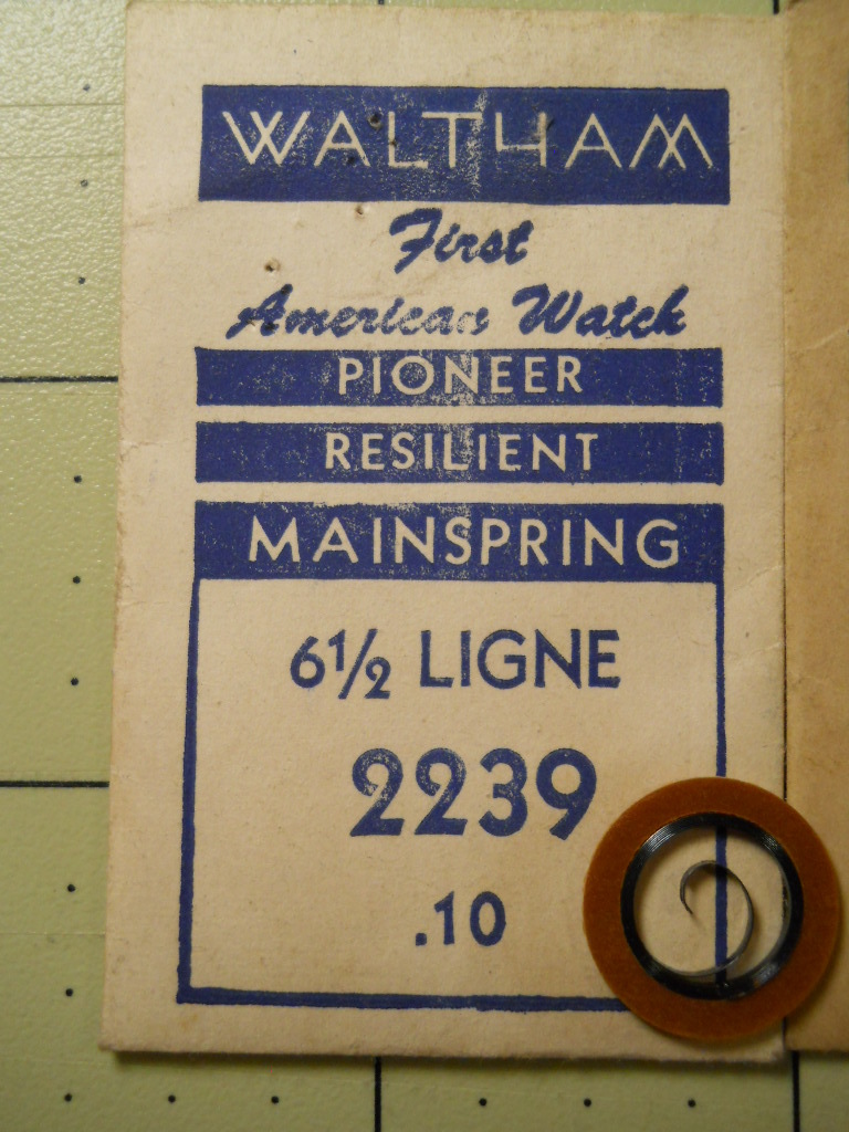 CHOICE WALTHAM PIONEER RESILIENT 2239 – .010 – .010 1/2 – 6 1/2 LIGNE Mainspring