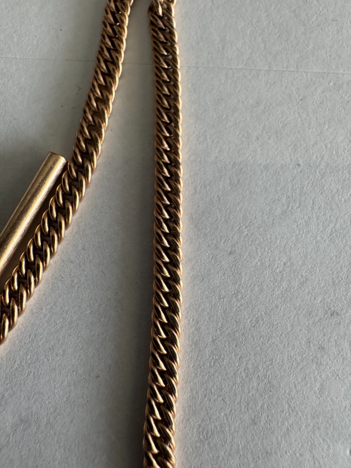 VINTAGE 12 INCH YELLOW GOLD FILLED SIMMONS POCKET WATCH T – BAR CHAIN