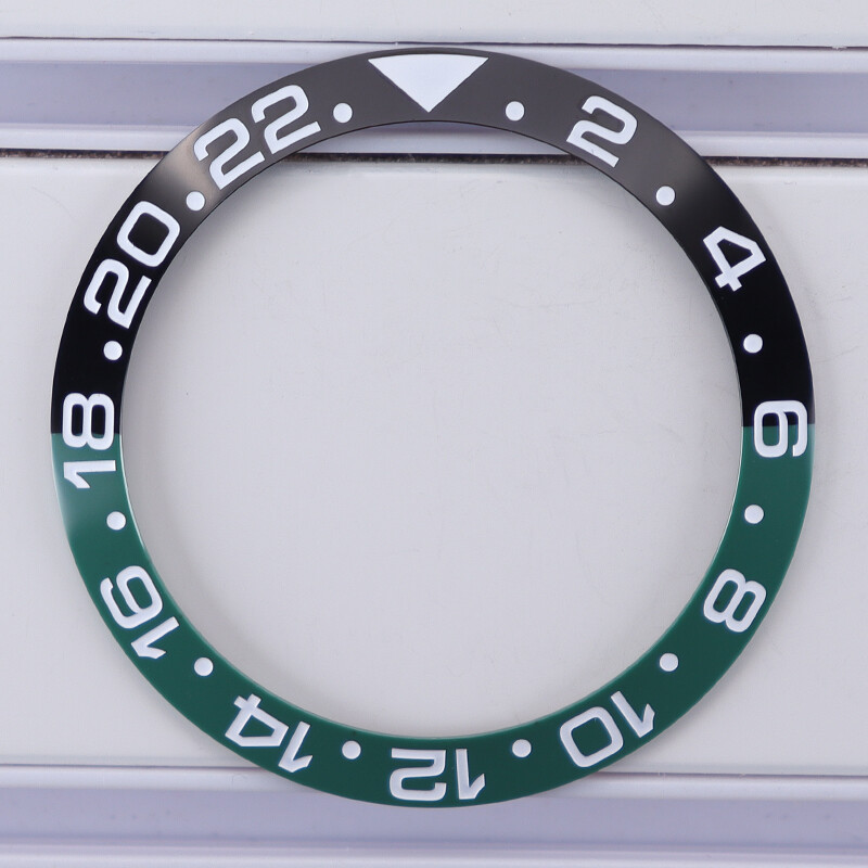 38mm X 30.7mm X 1.8mm Ceramic bezel Suitable For Modifying GMT Bicolor bicolor