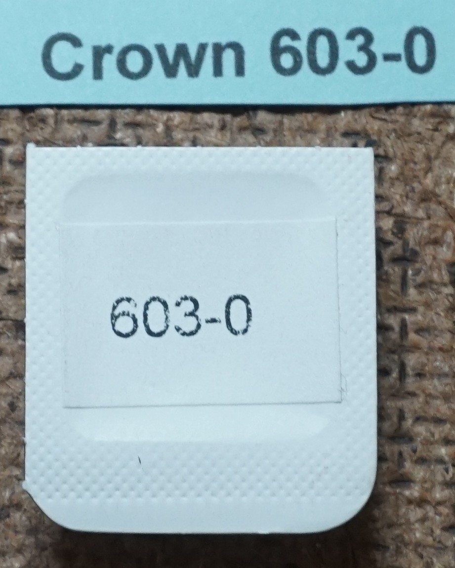 AFTERMARKET Rolex Stainless Steel Winding Crown 603-0 w/tube NOS FACTORY Sealed