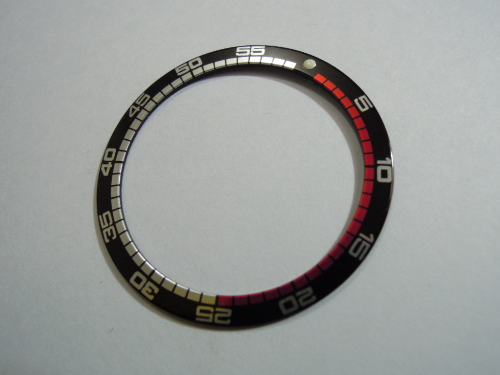 NEW RALLY STYLE BEZEL INSERT 38MM LARGE DIVERS SKX007-009 /7002-7001 /6309-7040