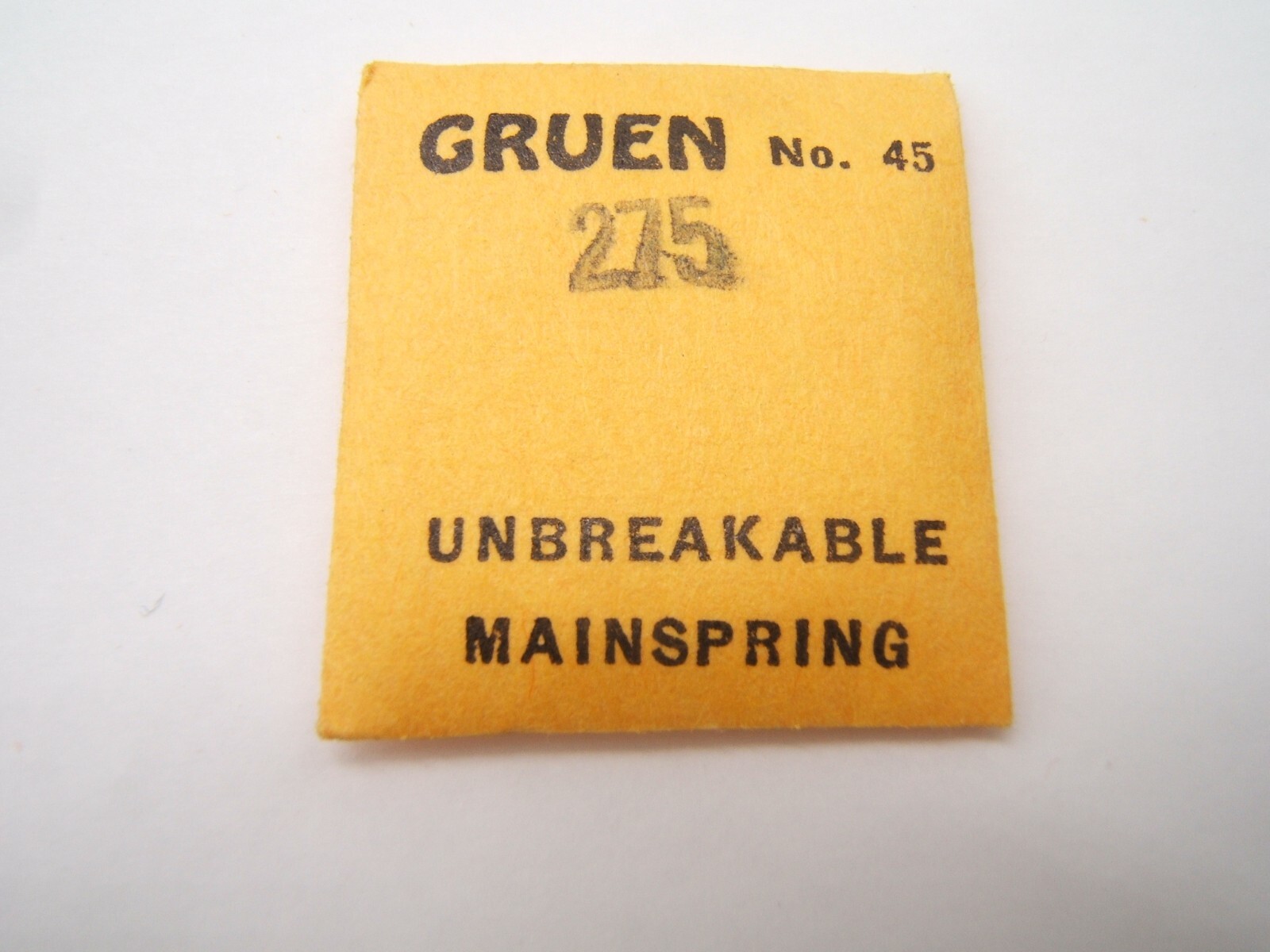 NOS GRUEN MAINSPRING NO. 45 275 UNBREAKABLE