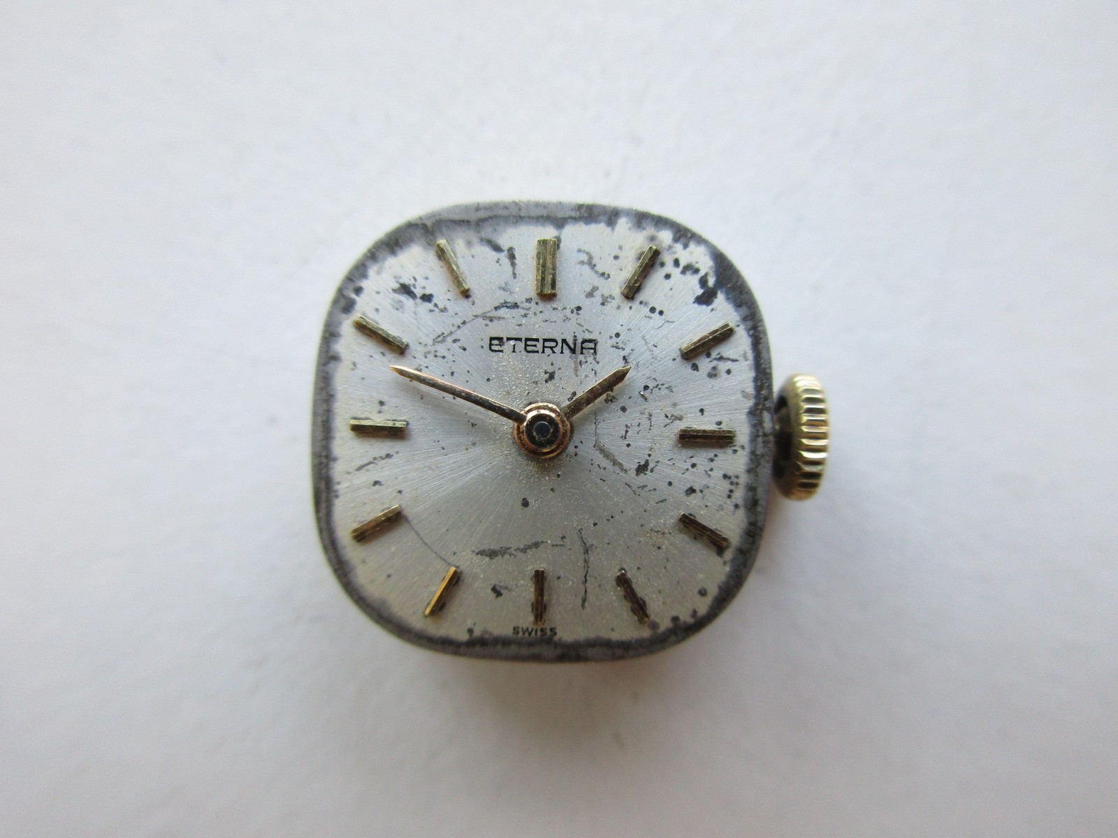 Eterna cal. 1418U Swiss vintage watch movement – running