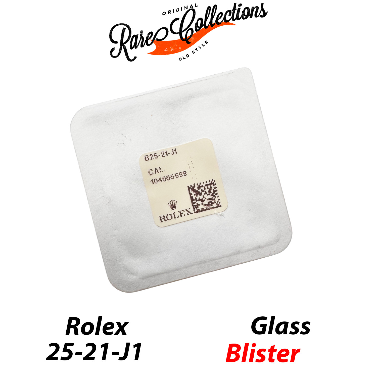 New NOS Blister Plastic Glass for Rolex (code 25-21) Plexy Glass 5504 6 X1