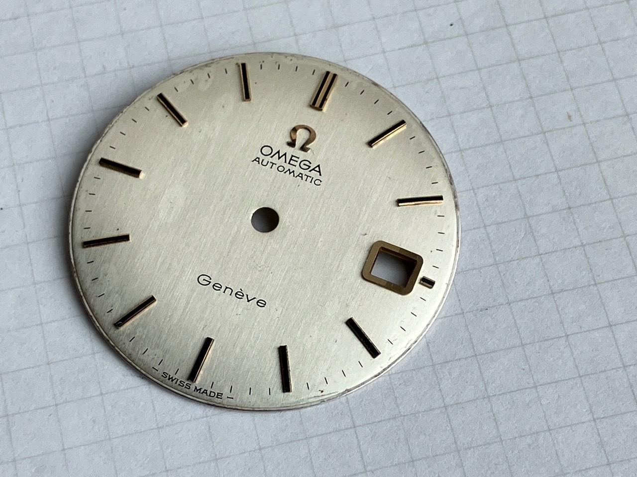 Vintage Omega Geneve Auto Watch Dial for cal. 560 562 563 565 (ref P194)