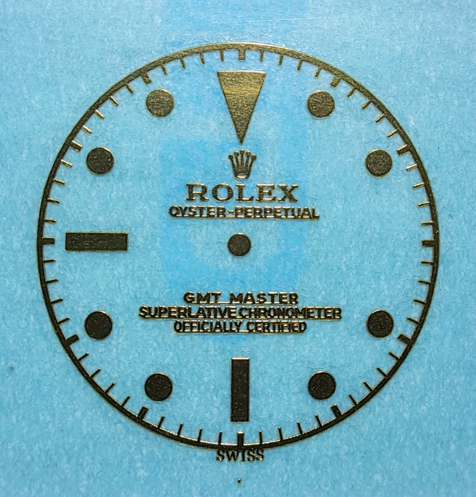 Rolex GMT MASTER Gold Logo Sticker Watch Dial
