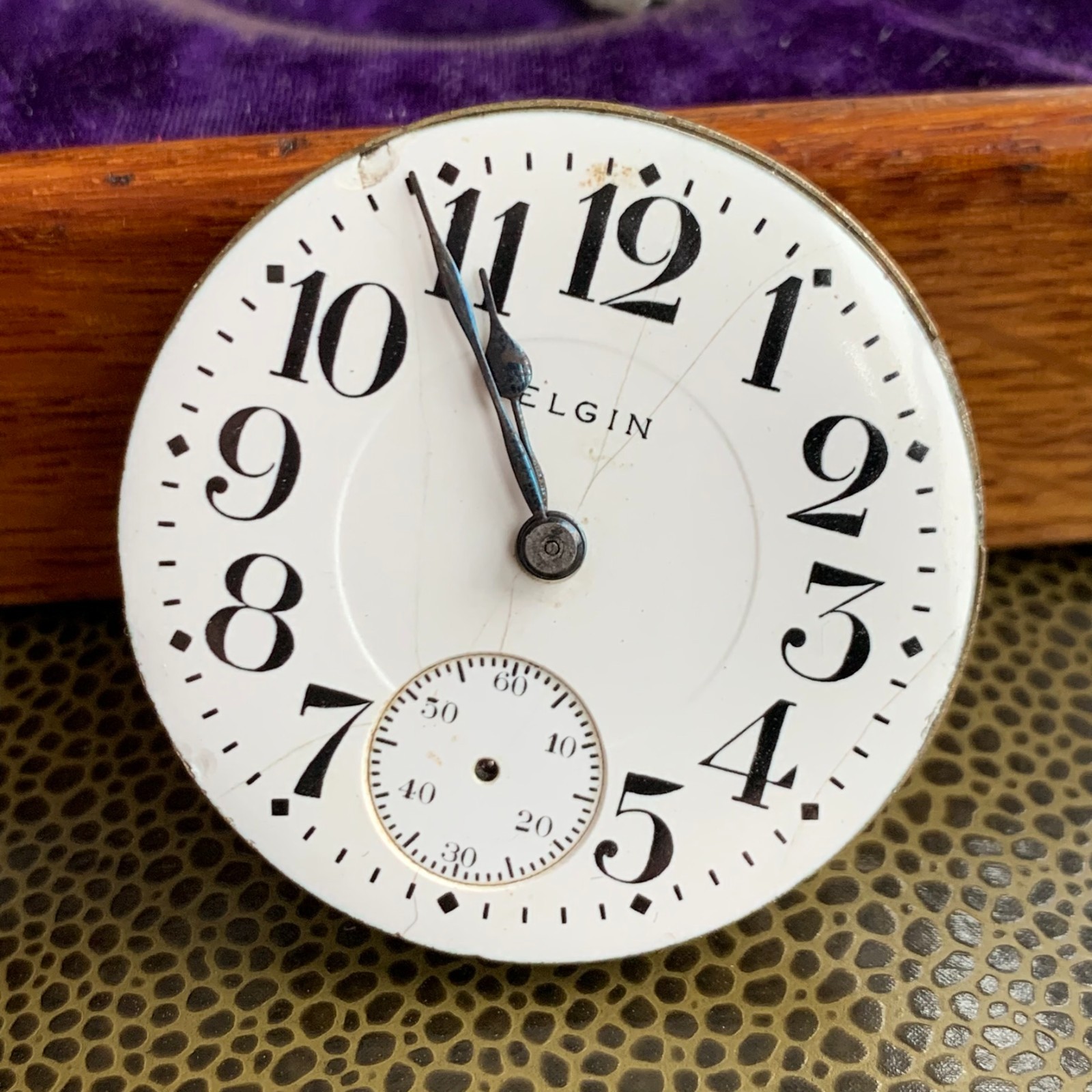 1915 Elgin Grade 336 18S 17 Jewels Open Face Pocket Watch Movement Repair