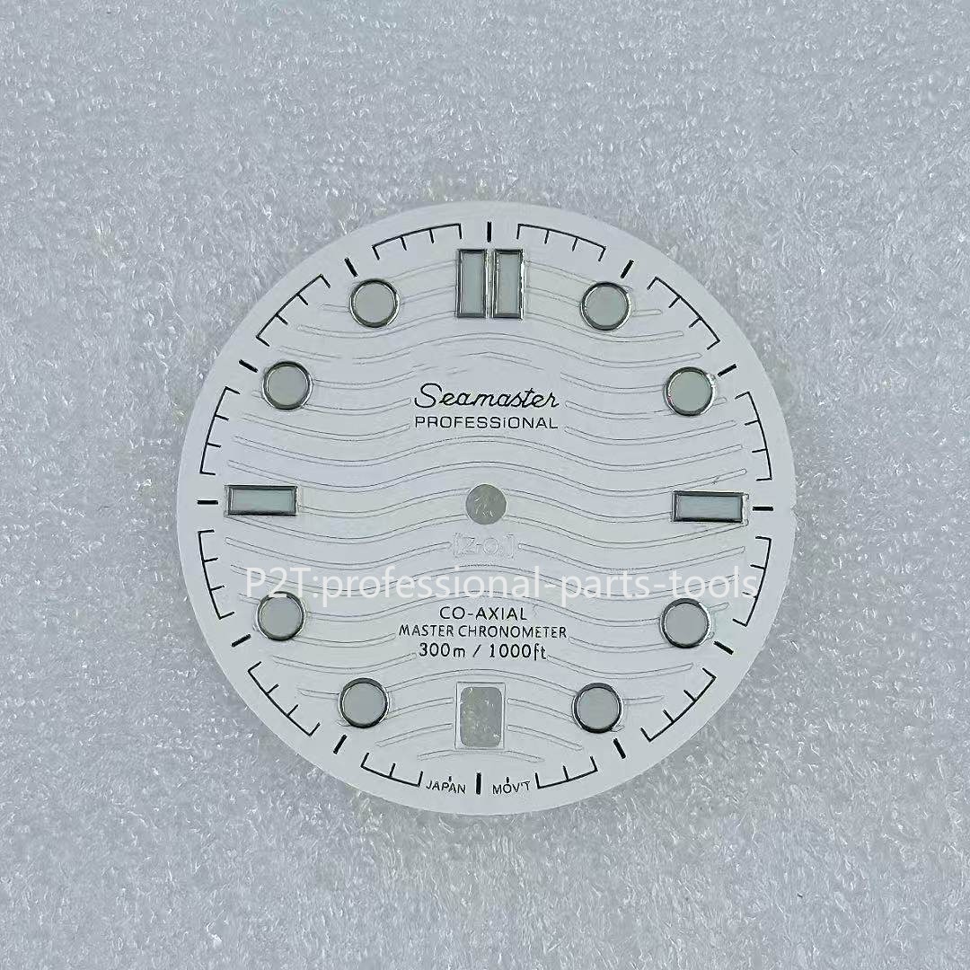 DIY 31mm Luminous Watch Dial Suitable for NH35 Movement Seamaster 300 Watch Face
