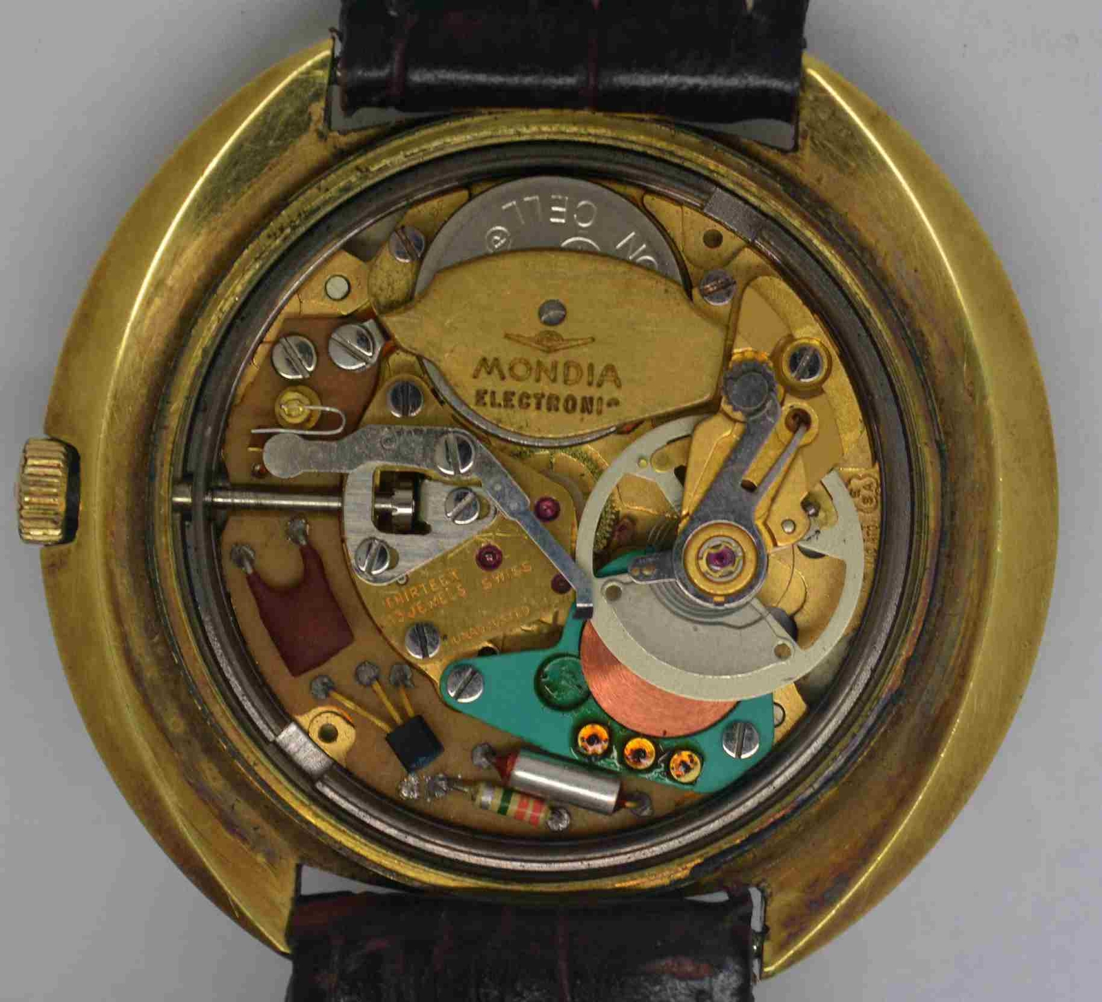 VTG MONDIA ELECTRONIC Gold Plated Wristwatch. Ref: 07.819.20, Cal: 9154. For Ser