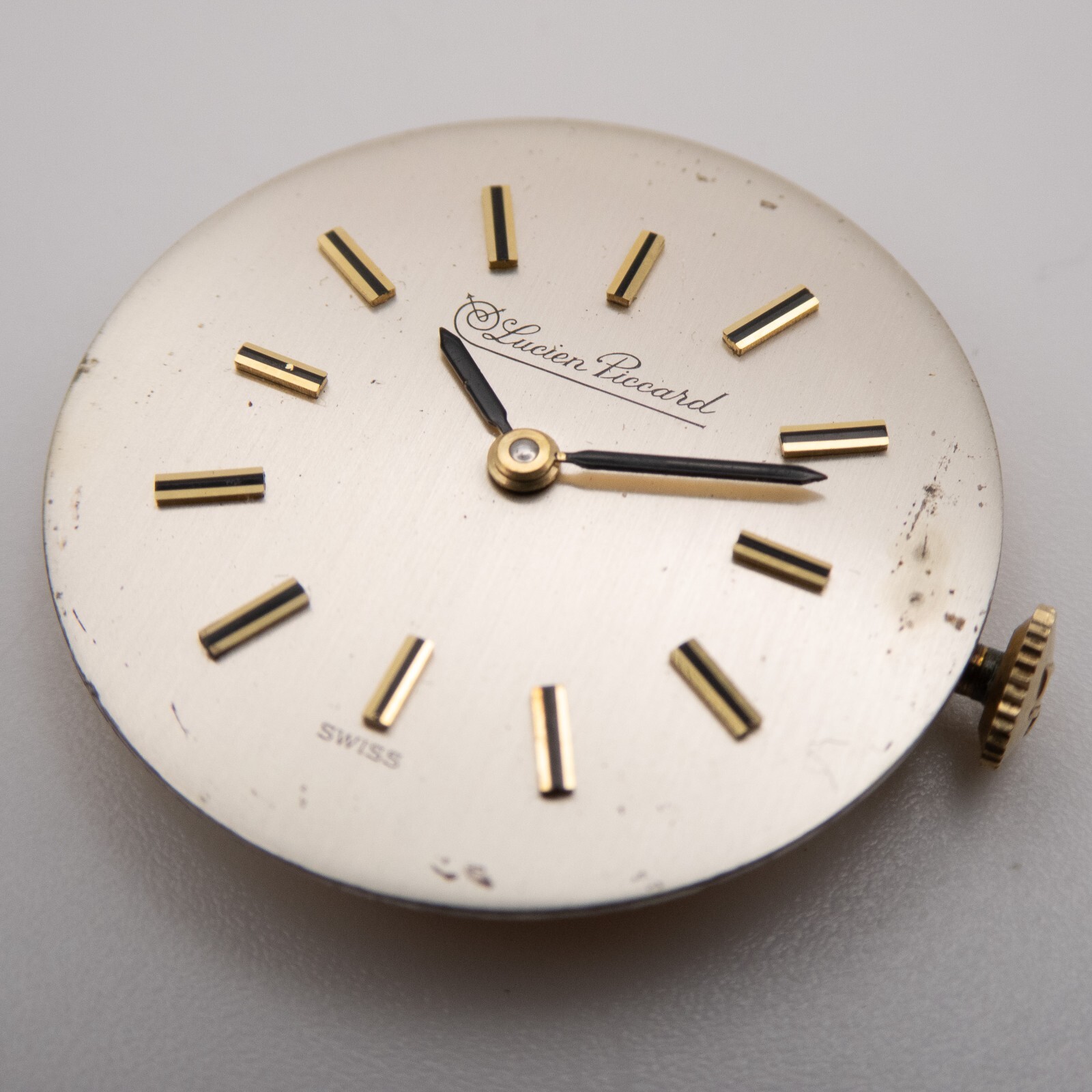 Vintage Lucien Piccard Caliber LP48 17-Jewel Wristwatch Movement, Keeps Time