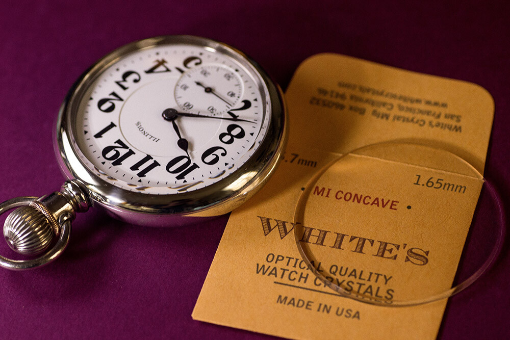 New Thick Beveled Glass Pocket Watch Crystals – 1.65mm, 2.0mm – Made in USA