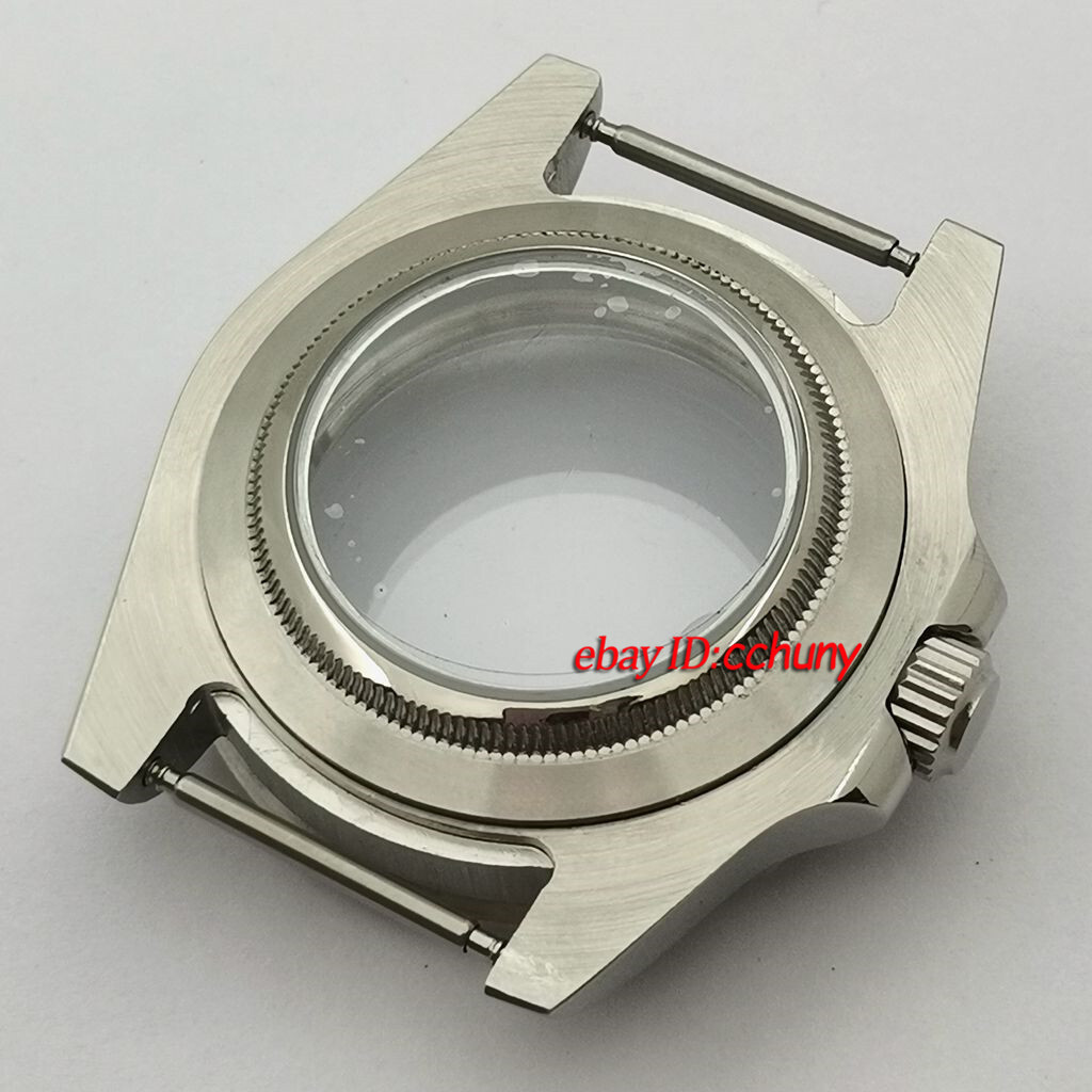 40mm Watch Case Titanium Bezel Sapphire Fit NH34 NH35 NH36 ETA 2824 MIYOTA 8215