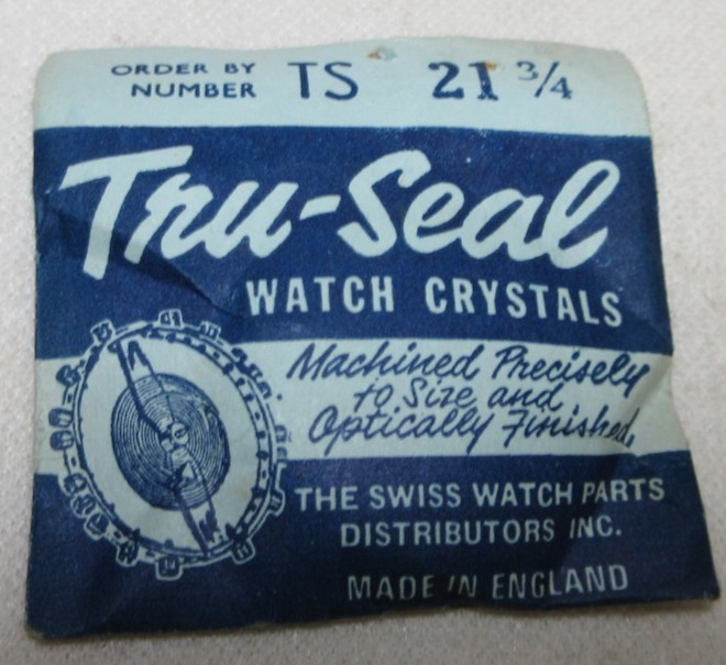 TRU-SEAL WATCH CRYSTAL TS 21 3/4 WATCHMAKER REPLACEMENT PART #234