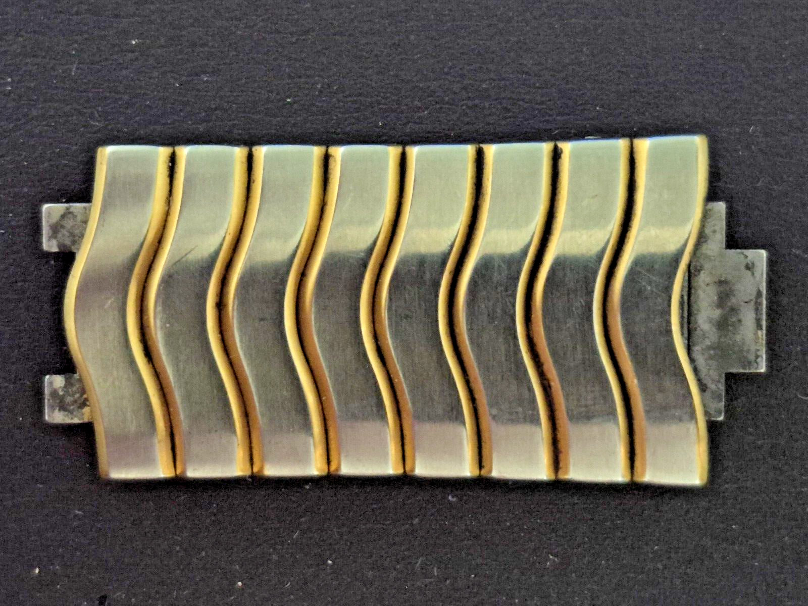 EBEL Classic Wave 8 Link Steel & Gold Segment for bands found on 21mm lug cases
