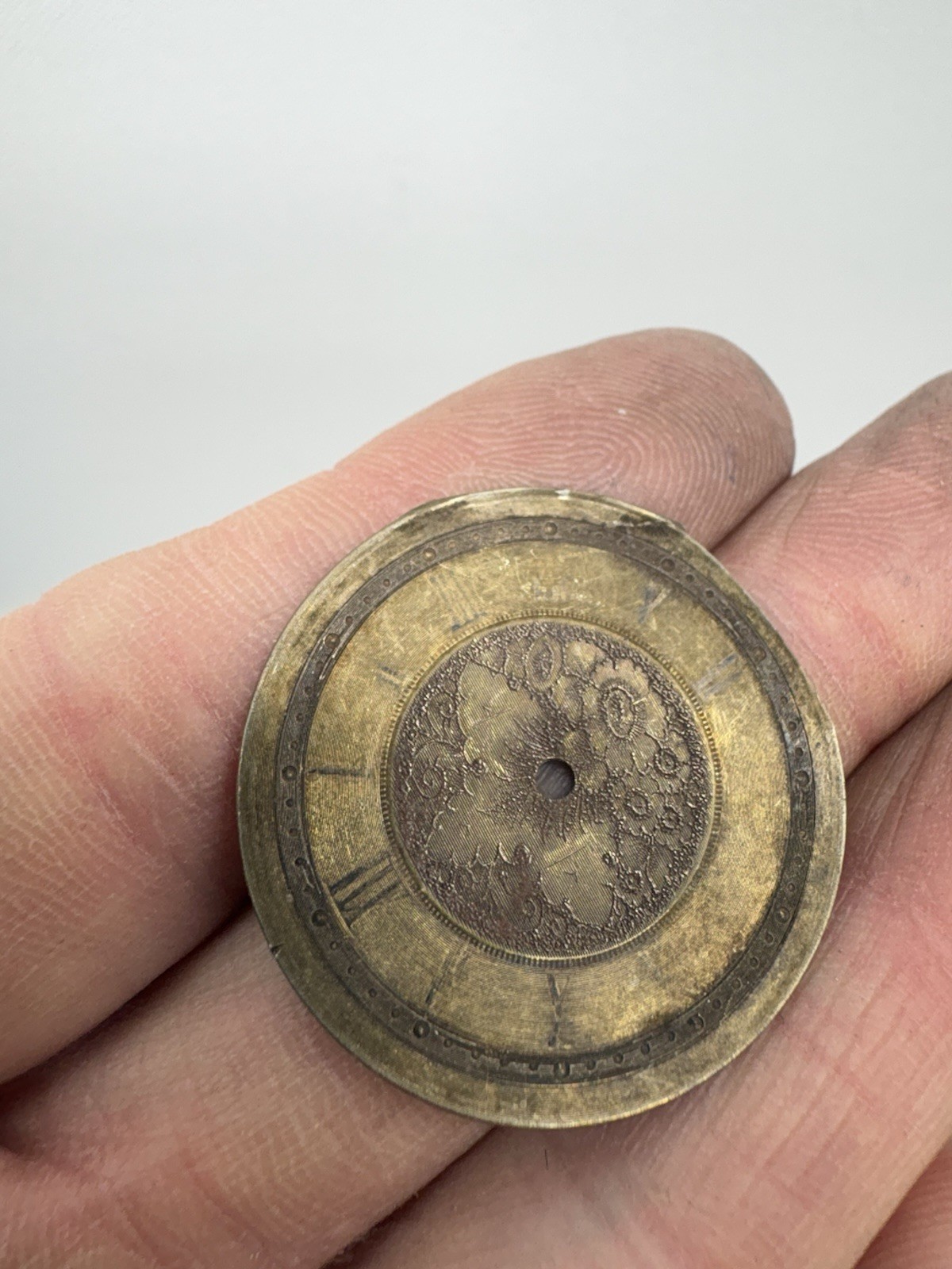 Antique Pocket Watch Parts Case Parts Dial