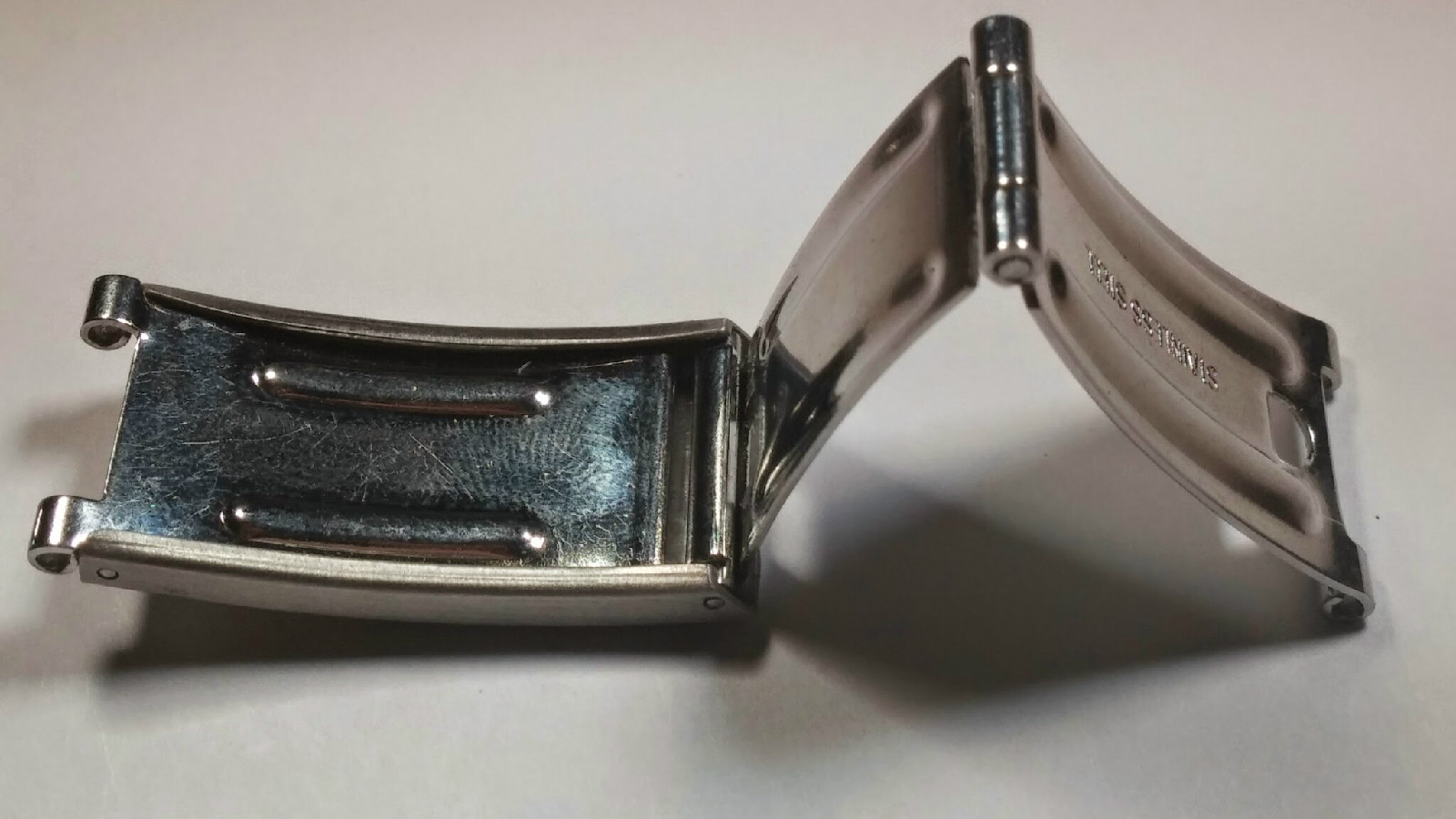 New, S/S Certina Clasp, NOS, Great Condition Great Deal! 10mm/16mm spring loaded